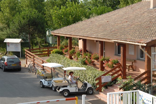 View of the front desk