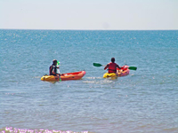 Catamarans, canoes and stand-up-paddle free !