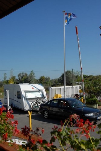 Entrance at the Beauséjour campground