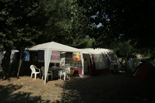 Campsites mostly shady at the Beauséjour campground