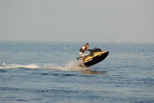 Jet-ski at Sérignan beach