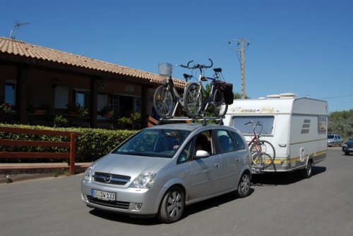 Caravans are welcomed to the Beauséjour campground