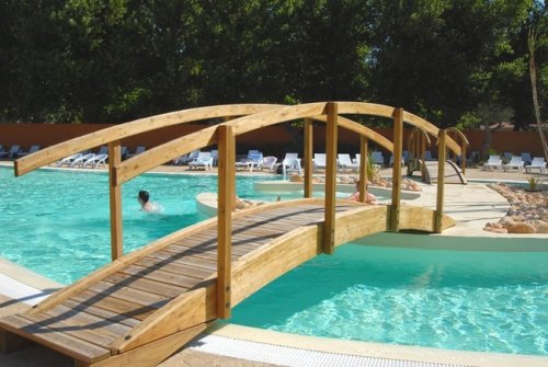 Aquatic area at the beach front Beauséjour campground