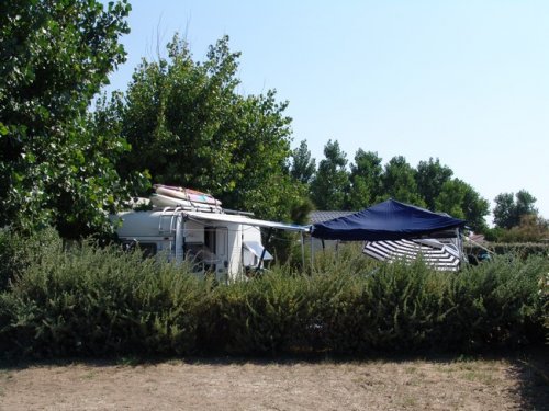 Sunny campsite at Sérignan